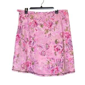 Vintage Liz Claiborne Lined Short Cotton Skirt sz 16